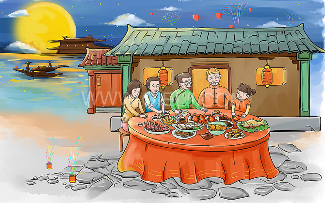 賞中秋圓月享美好時光，企鵝糧油機(jī)械祝您中秋團(tuán)圓快樂(圖2)